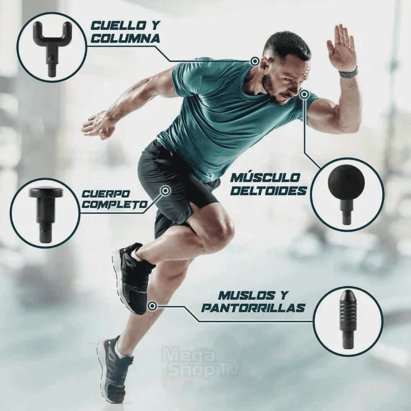 PISTOLA MASAJEADORA MUSCULAR GUN