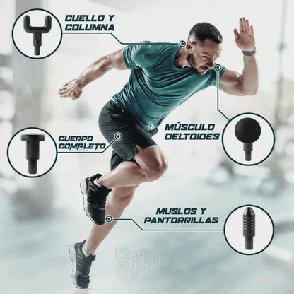 PISTOLA MASAJEADORA MUSCULAR GUN